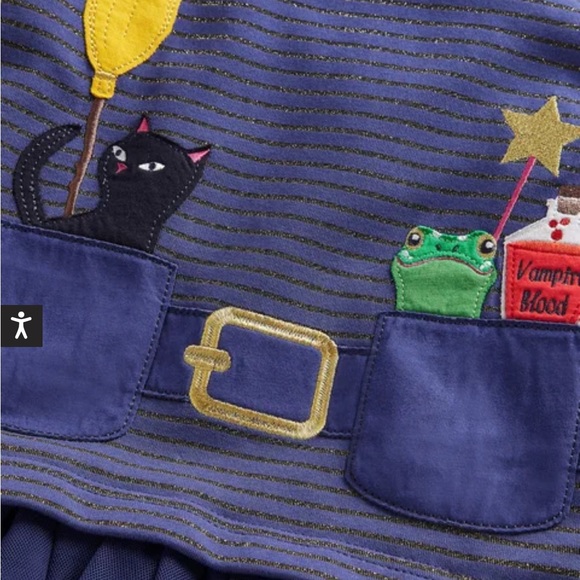 NWT Mini Boden Halloween Tulle Dress - Picture 3 of 6